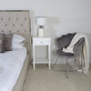 Delta 1 Drawer Telephone Table White - Ball Handle