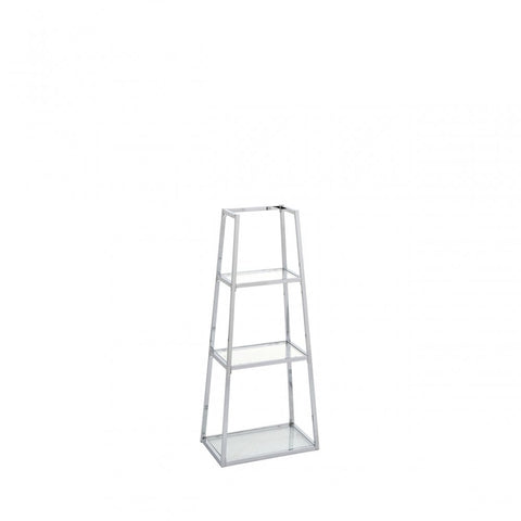 Logan Steel & Clear Glass 3 Tier Ladder Display Unit - KD