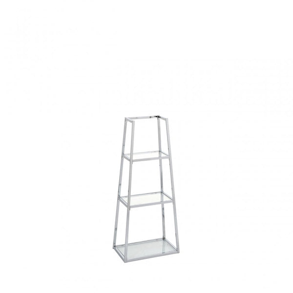 Logan Steel & Clear Glass 3 Tier Ladder Display Unit - KD