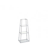 Logan Steel & Clear Glass 3 Tier Ladder Display Unit - KD