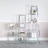 Logan Steel & Clear Glass 3 Tier Ladder Display Unit - KD