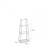 Logan Steel & Clear Glass 3 Tier Ladder Display Unit - KD