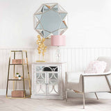 Logan Gold &amp; Clear Glass 3 Tier Ladder Display Unit - KD