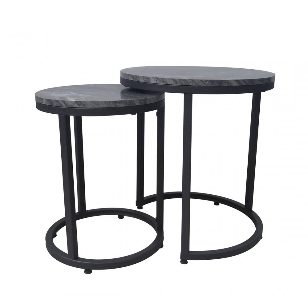 Alora Set of 2 Black End Table 30