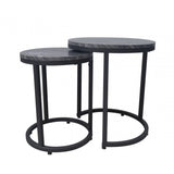 Alora Set of 2 Black End Table 30