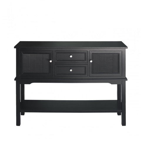 Lindon 2 Door 2 Drawer Sideboard Black-KD includes 2 sets of Handle in Nickel and Gold