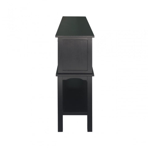 Lindon 2 Door 2 Drawer Sideboard Black-KD includes 2 sets of Handle in Nickel and Gold