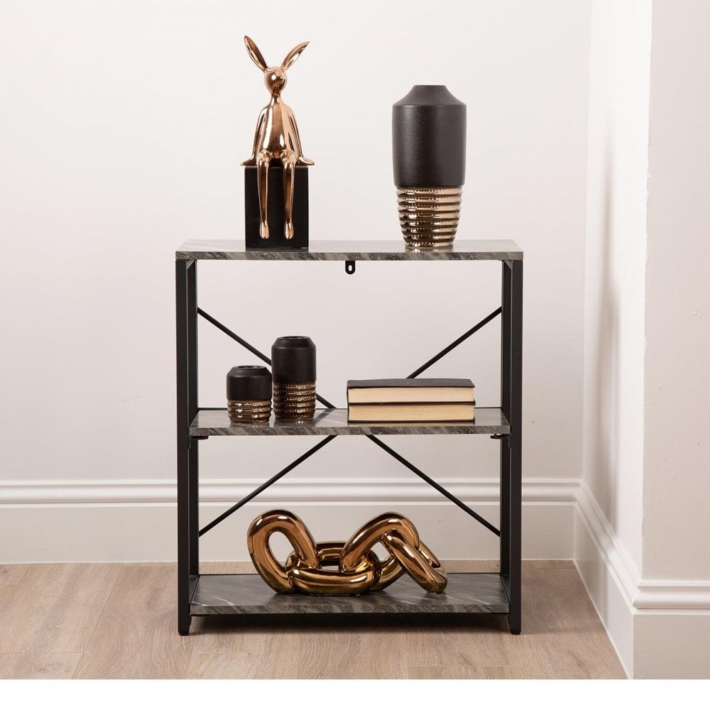 Alora 72cm 3-Tier Black Display Unit 36