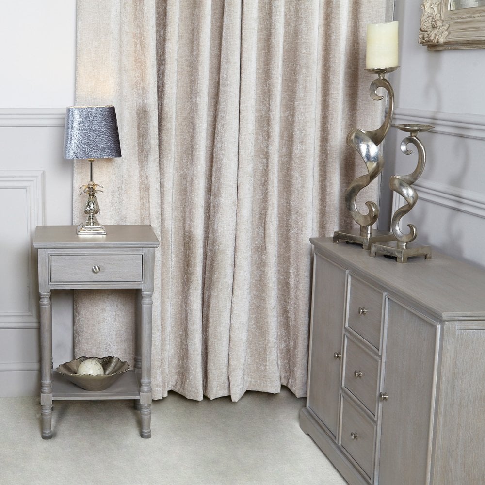 Delta 1 Drawer Telephone Table Taupe - Ball Handle