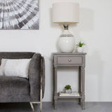 Delta 1 Drawer Telephone Table Taupe - Ball Handle