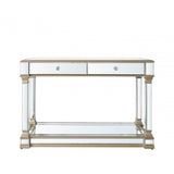 Apollo 120cm Mirror Console Table Champagne