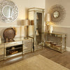 Apollo 120cm Mirror Console Table Champagne