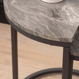 Alora Set of 2 Half Moon Black Nest Table 41