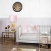 Apex Gold Metal End Table Clear Glass Top