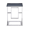 Apex Stainless Steel Sofa Tbl Smoked Glass Top