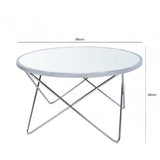 Atom Chrome &amp; Mirror Coffee Table