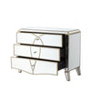 Pristina 3 Drawer Mirror Chest Champagne