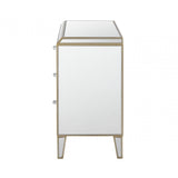 Pristina 3 Drawer Mirror Chest Champagne