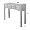 Laurel Silver Wood And Mirror Console Table