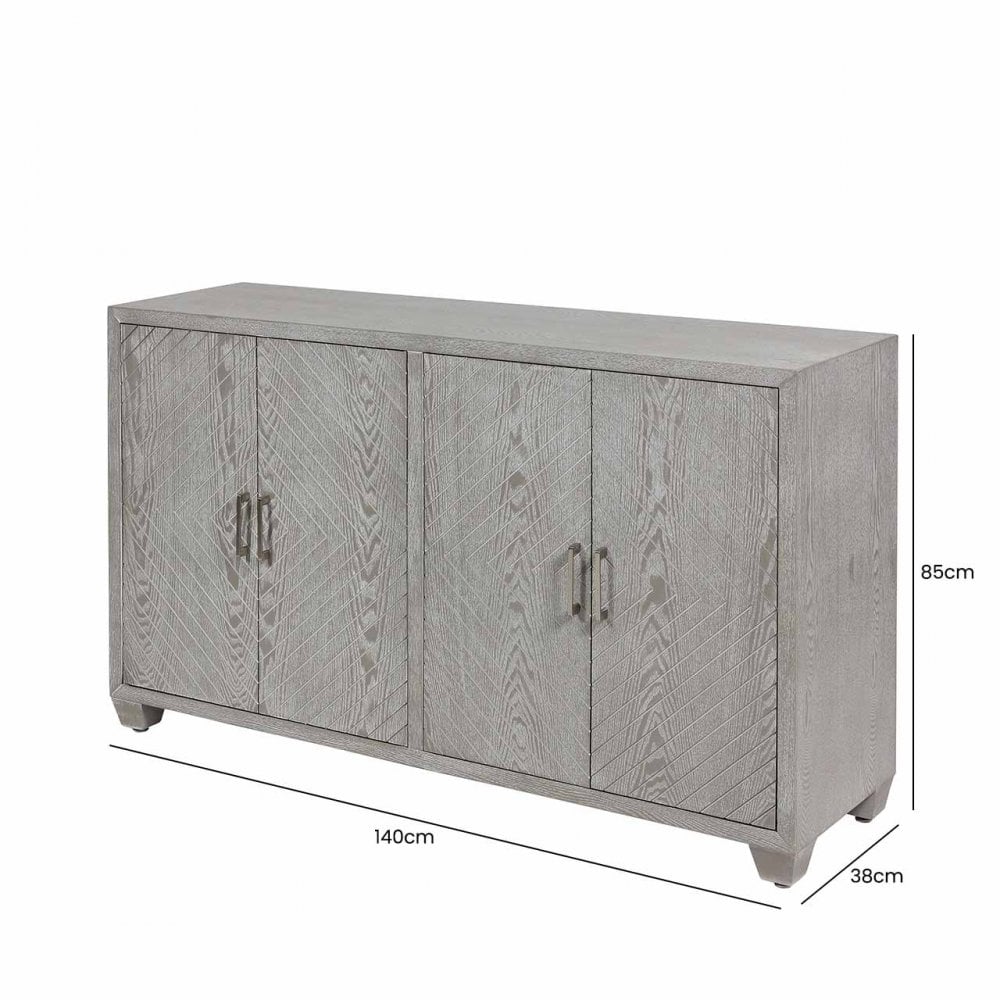 Venus 4 Door Sideboard Grey Elm