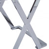 Axel Grey Gunmetal End Table with Smoke Glass- 2 Parts