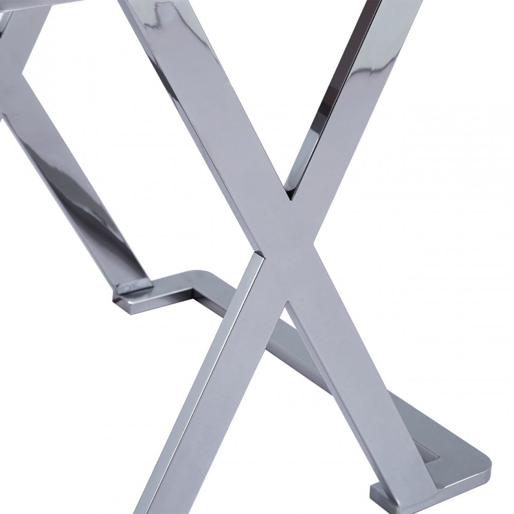 Axel Grey Gunmetal End Table with Smoke Glass- 2 Parts