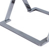 Axel Grey Gunmetal End Table with Smoke Glass- 2 Parts