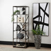 Axel 5-Tier Grey Gunmetal with Smoke Glass Display Unit - 2 Parts
