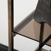 Axel 5-Tier Grey Gunmetal with Smoke Glass Display Unit - 2 Parts