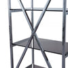 Axel 5-Tier Grey Gunmetal with Smoke Glass Display Unit - 2 Parts