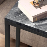 Alora Black Metal Sofa Table - KD 33