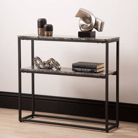 Alora Black Metal 2 Tier Console Table - KD 43