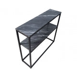 Alora Black Metal 2 Tier Console Table - KD 43