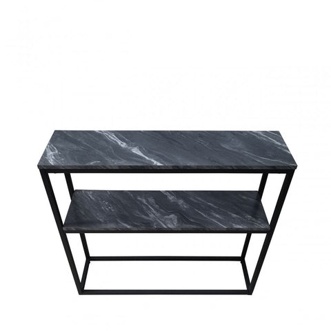 Alora Black Metal 2 Tier Console Table - KD 43