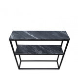 Alora Black Metal 2 Tier Console Table - KD 43