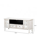 Hampton Beach Entertainment Unit Washed Ash And Mirror