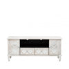 Hampton Beach Entertainment Unit Washed Ash And Mirror