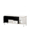 Hampton Beach Entertainment Unit Washed Ash And Mirror