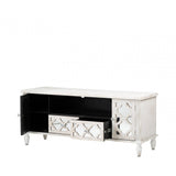 Hampton Beach Entertainment Unit Washed Ash And Mirror