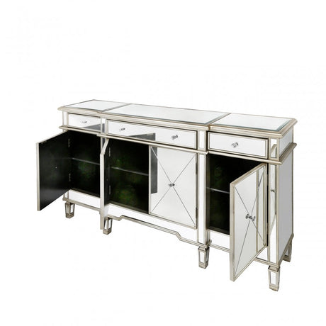 Beaumont 3 Drawer 4 Door Mirror Cabinet