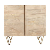 Light Gold 2 Door Medium Sideboard