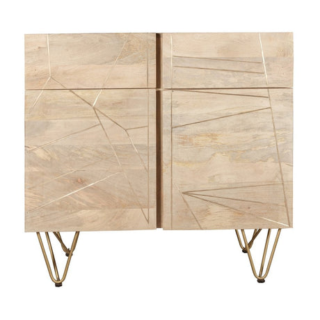 Light Gold 2 Door Medium Sideboard