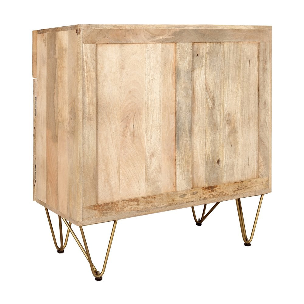 Light Gold 2 Door Medium Sideboard