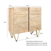 Light Gold 2 Door Medium Sideboard