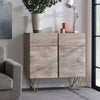 Light Gold 2 Door Medium Sideboard