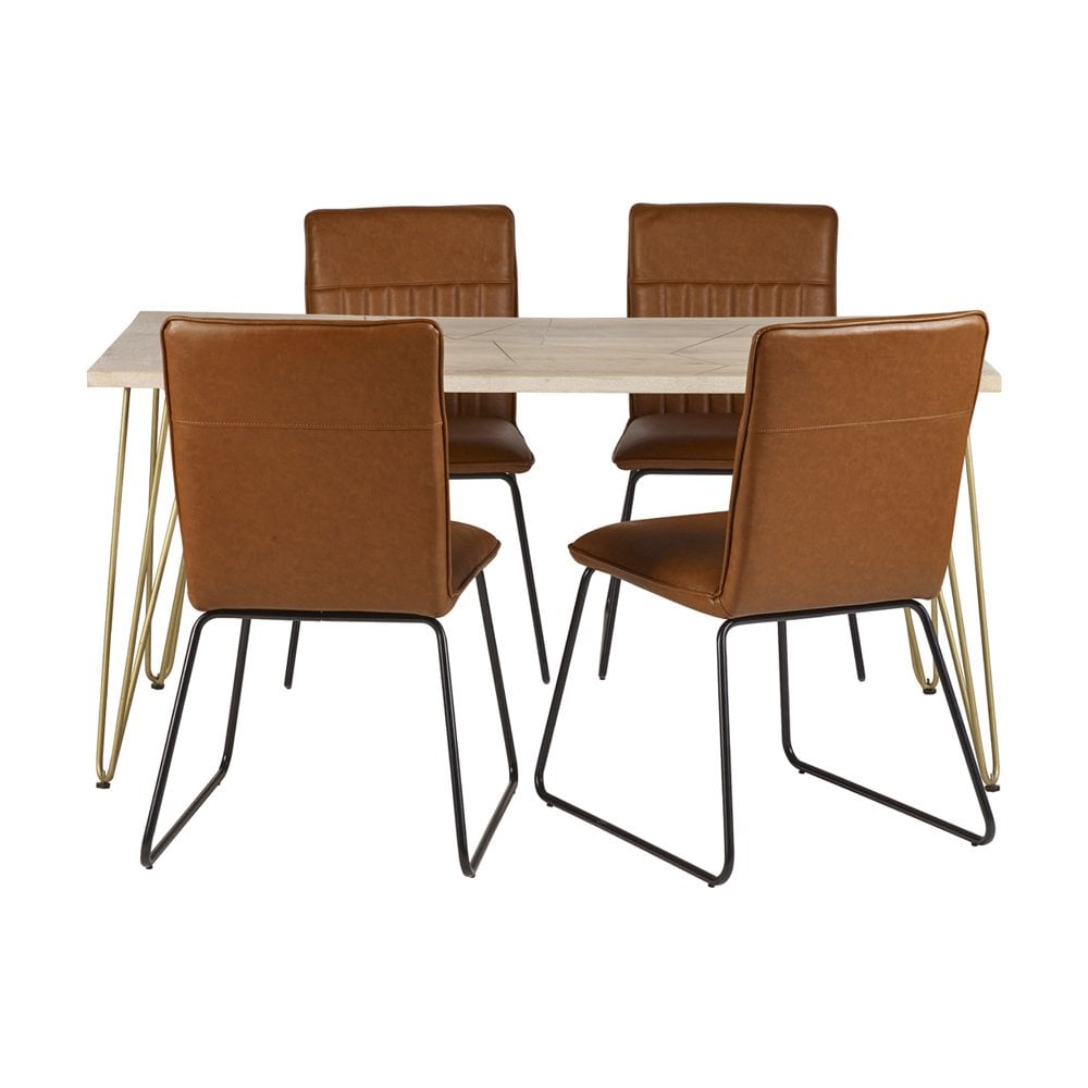 Light Gold Dining Table