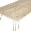 Light Gold Dining Table