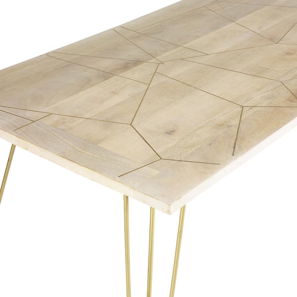 Light Gold Dining Table