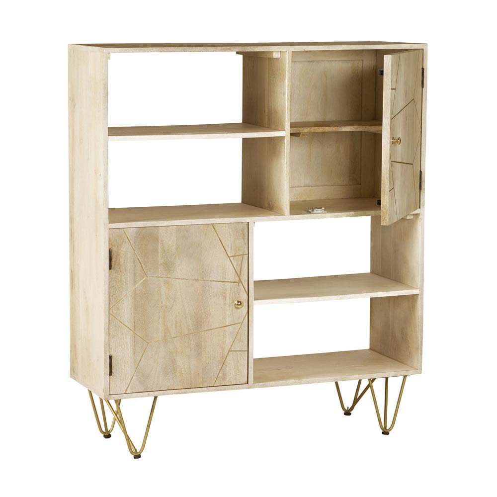 Light Gold Display Cabinet