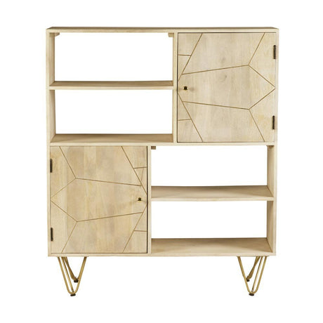 Light Gold Display Cabinet